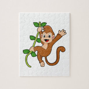 Puzzle Mono en la jungla