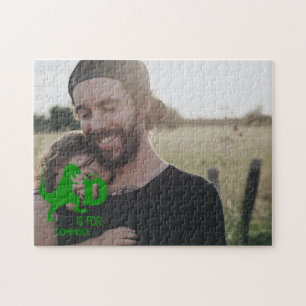 Puzzle Monograma D de personalizado es para Dinosaur lind