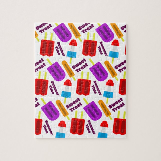 Puzzle Monograma de barra de jugo congelado en verano (Vertical)