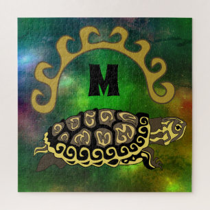 Puzzle Monograma de tortuga deslizante de Cumberland colo
