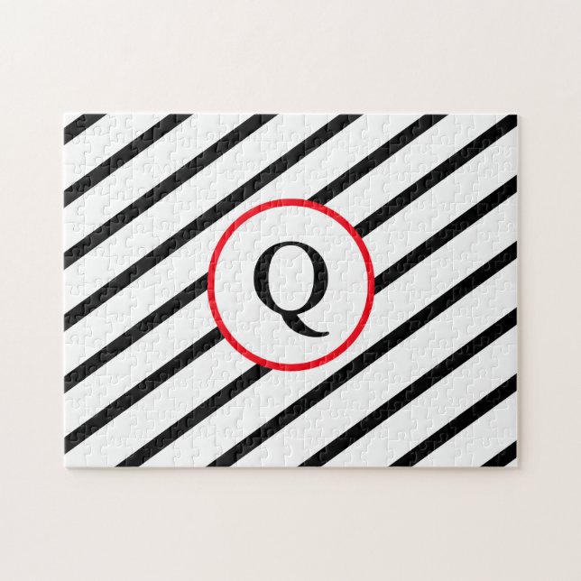 Puzzle Monograma decorativo (Horizontal)