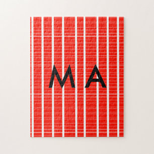 Puzzle Monograma simple añada su letra de nombre man mini