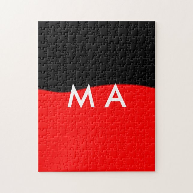 Puzzle Monograma simple añada su letra de nombre man mini (Vertical)