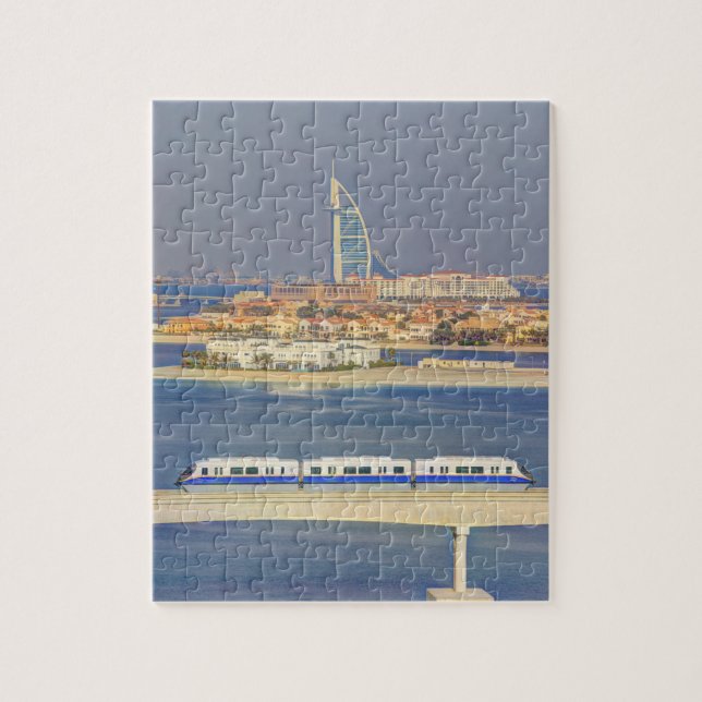 Puzzle Monorraíl Burj Al Arab y Palm Jumeirah (Vertical)