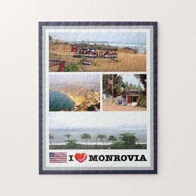 Puzzle Monrovia - Liberia - Amo - (Vertical)