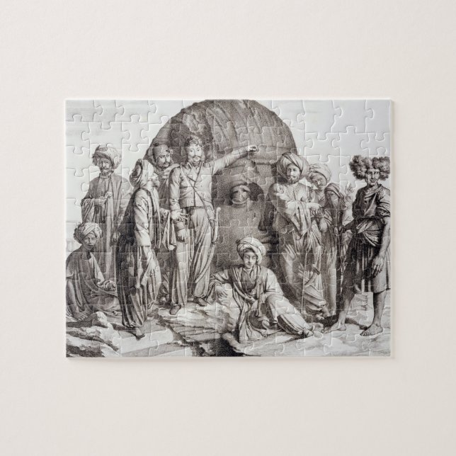 Puzzle Monsieur Drovetti y sus seguidores que usan un (Horizontal)