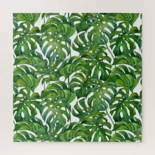 Puzzle Monstera verde deja a los tropicales sin foco