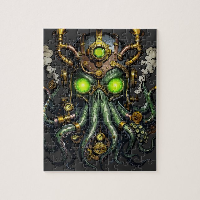Puzzle monstruo Cthulhu steampunk (Vertical)