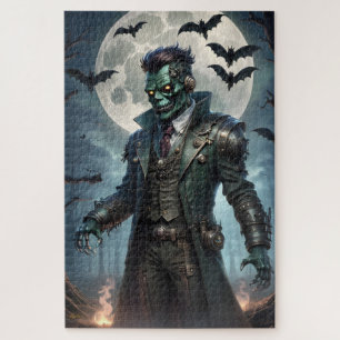 Puzzle Monstruo de Halloween Steampunk Frankenstein