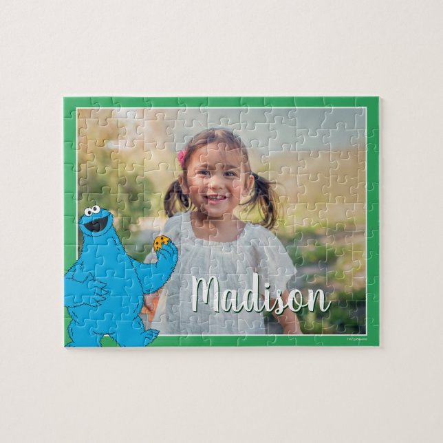 Puzzle Monstruo de las Galletas Foto Personalizada (Horizontal)