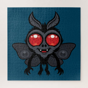 Puzzle Monstruo de Mothman Críptido Lindo y Espeluznante