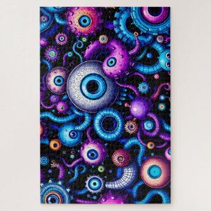 Puzzle Monstruo de Ojos Psicodélico Mundo - Alien Tentacl