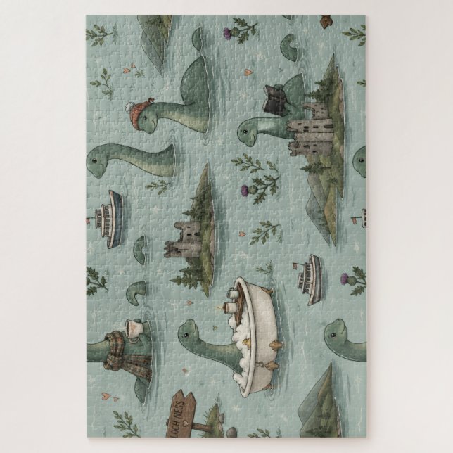 Puzzle Monstruo del lago Ness (Vertical)
