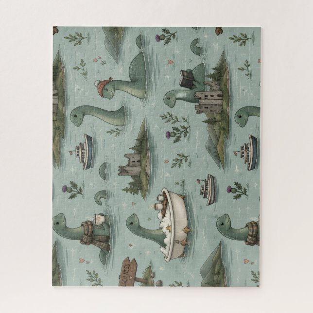 Puzzle Monstruo del lago Ness  (Vertical)