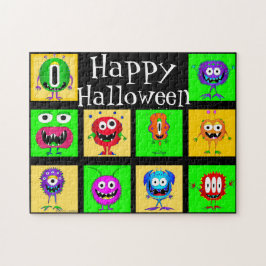 Puzzle Monstruos divertidos, coloridos y Personalizados