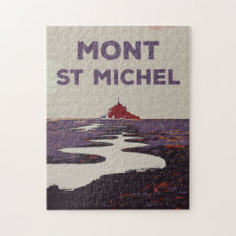 Puzzle Mont Saint Michel ilustracion Francia