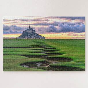 Puzzle Mont-Saint-Michel, Normandía, Francia