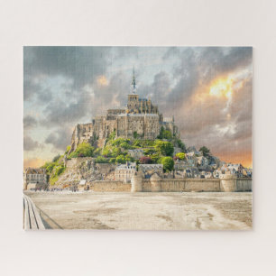 Puzzle Mont-Saint-Michel, Normandía, Francia
