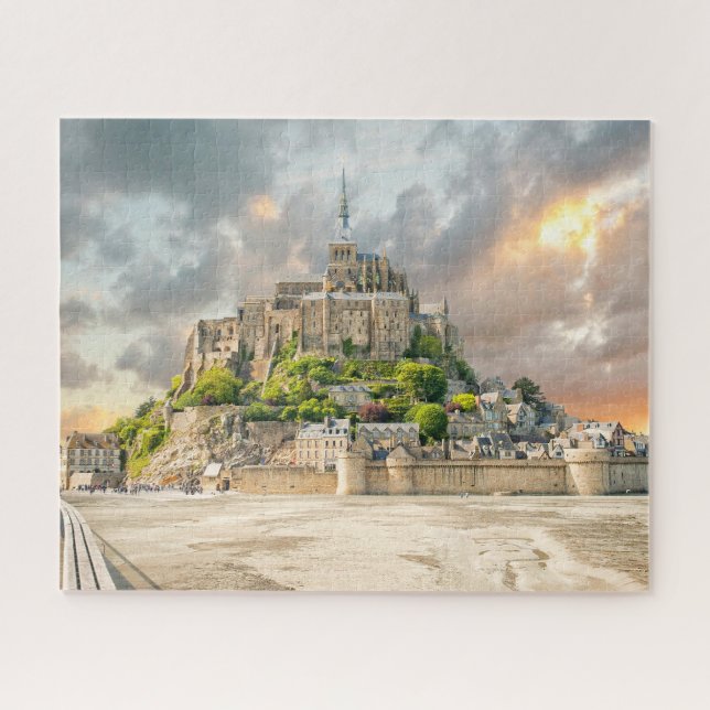Puzzle Mont-Saint-Michel, Normandía, Francia (Horizontal)