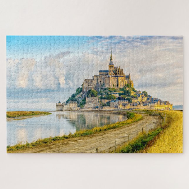 Puzzle Mont-Saint-Michel, Normandía, Francia (Horizontal)