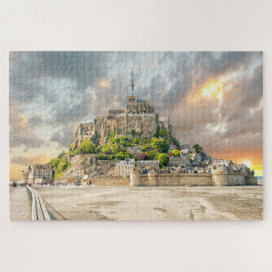 Puzzle Mont-Saint-Michel, Normandía, Francia