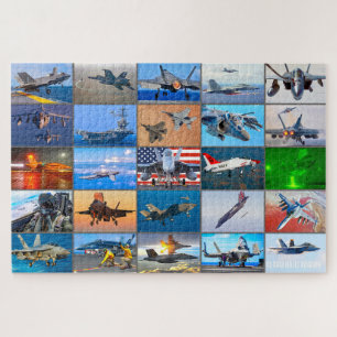 PUZZLE "MONTAJE" DE AVIACIÓN DE JET, PORTADOR DE EE. UU.