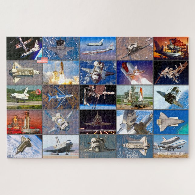 PUZZLE "MONTAJE" DE ENLACE ESPACIAL DE LOS EE.UU. 1981-20 (Horizontal)