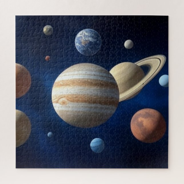 Puzzle Montaje del sistema solar (Vertical)