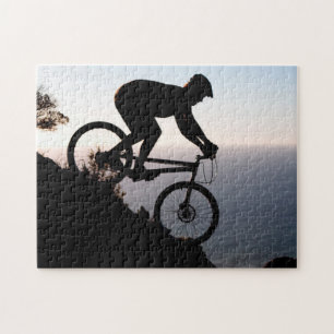 Puzzle Montaña Bike Rider. Cabeza de leones, Ciudad del 