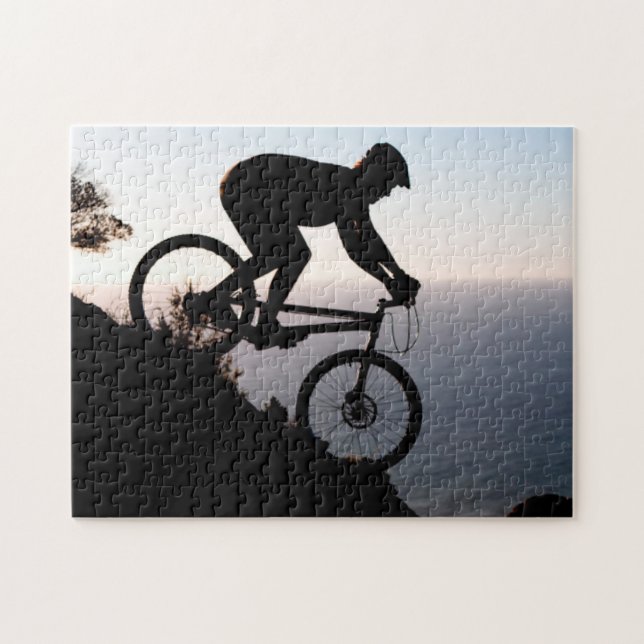 Puzzle Montaña Bike Rider. Cabeza de leones, Ciudad del C (Horizontal)