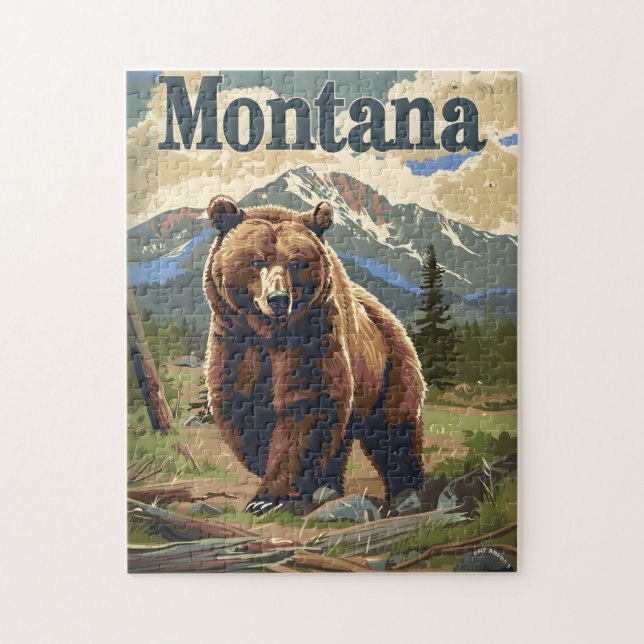 Puzzle Montana Brown Bear (Vertical)