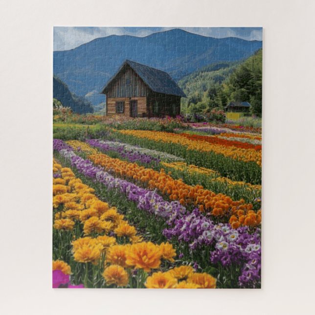 Puzzle Montaña Cabina Bloom (Vertical)