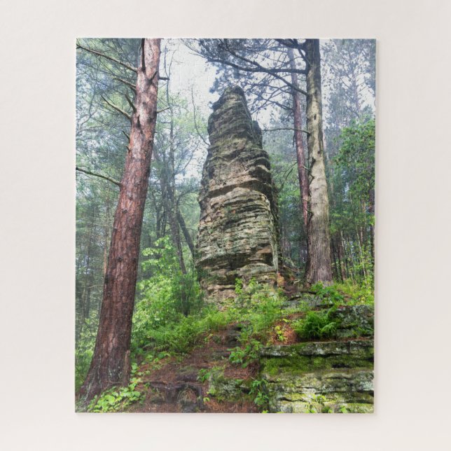 Puzzle Montaña castellada en bosque estatal (Vertical)