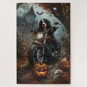 Puzzle Montaña de Bernese Motocicleta Halloween Scary