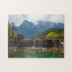 Puzzle Montaña de la nieve del dragón del jade del vall