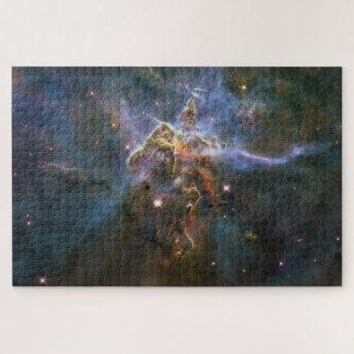 Puzzle Montaña mística en el espacio hubble de la nebulos