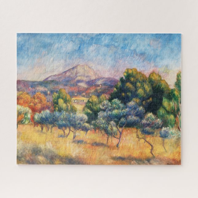 Puzzle Montaña Sainte-Victoire Paysage por Renoir (Horizontal)