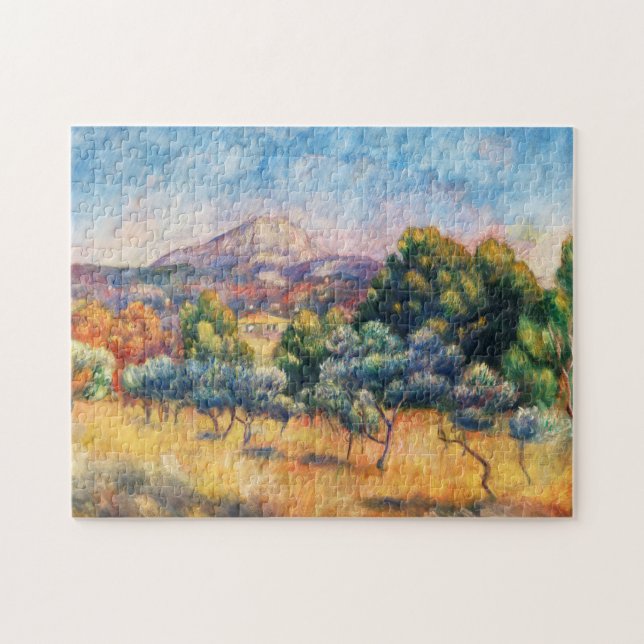 Puzzle Montaña Sainte-Victoire Paysage por Renoir (Horizontal)