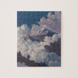 Puzzle Montaña sobre las nubes