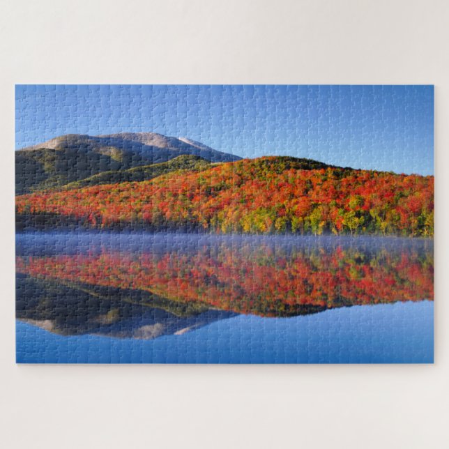 Puzzle Montañas Adirondack de otoño | Nueva York (Horizontal)