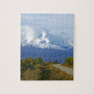 Puzzle Montañas Alaska Temporada de Destino de Bosque Nat