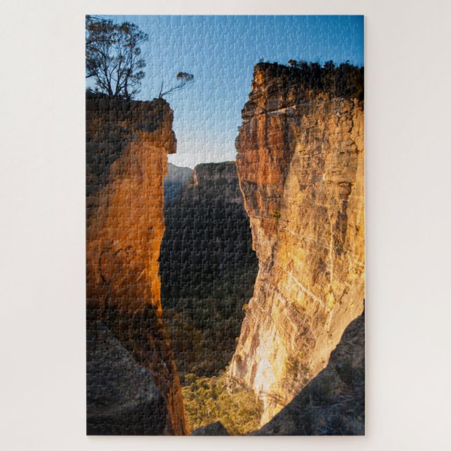 Puzzle Montañas Azules de Rock colgante Sunrise, 1014 pie (Vertical)