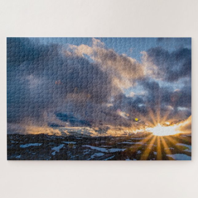 Puzzle Montañas Beartooth Sunset (Horizontal)