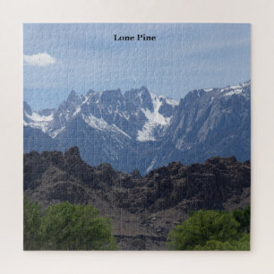 Puzzle Montañas coronadas de nieve de Lone Pine