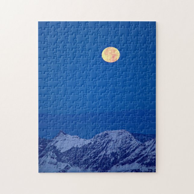Puzzle Montañas de Aravis | Cordillera del Mont Blanc (Vertical)