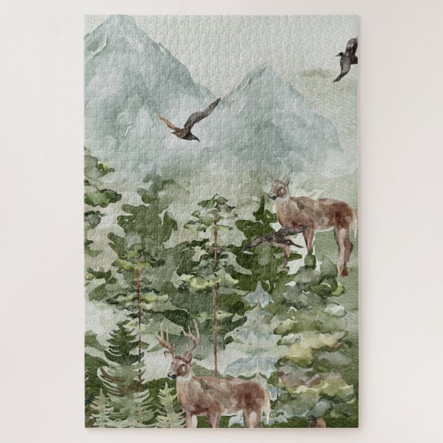 Puzzle Montañas de invierno (Vertical)