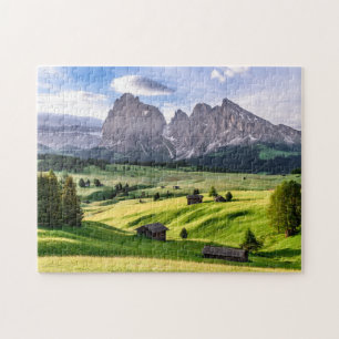 Puzzle Montañas de la dolomía de Seiser Alm el  , Itali