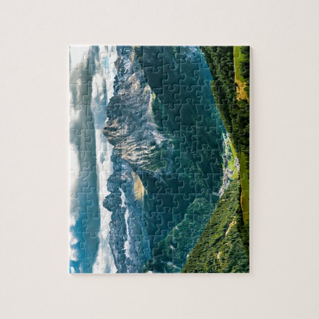 Puzzle Montañas de las dolomías, Italia (Vertical)