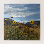 Puzzle Montañas giratorias con colinas a lo lejos<br><div class="desc">Este divertido rompecabezas presenta una hermosa foto de girasoles salvajes con el cielo azul por encima y colinas ondulantes a lo lejos. Foto tomada fuera de Morrison,  Colorado.</div>