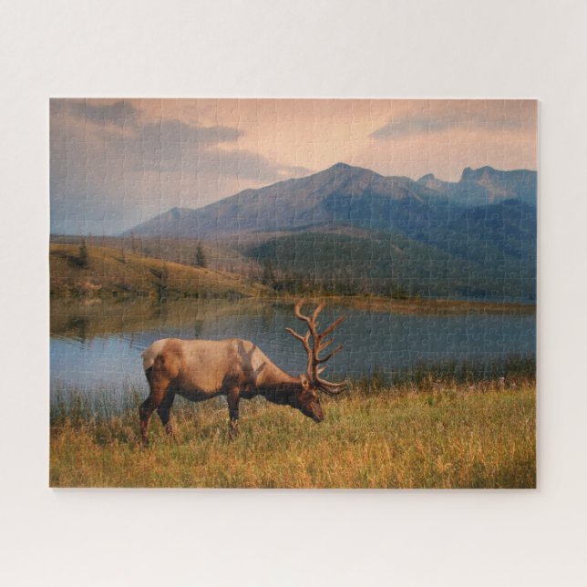 Puzzle Montañas | Jacques Mountain Range Alberta Canadá (Horizontal)